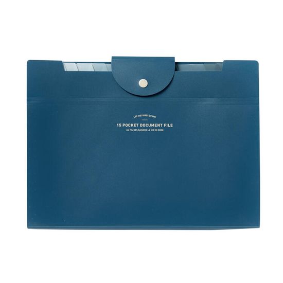 아트박스 15포켓 파일 블루