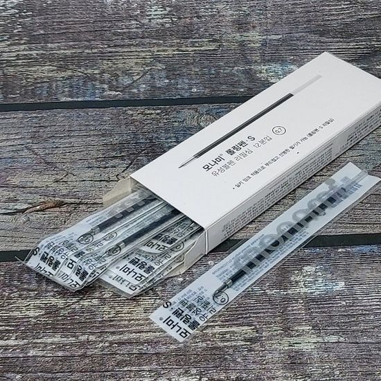 모나미  데스크볼펜 스톱펜 롤링펜-S 리필심 1타(12개