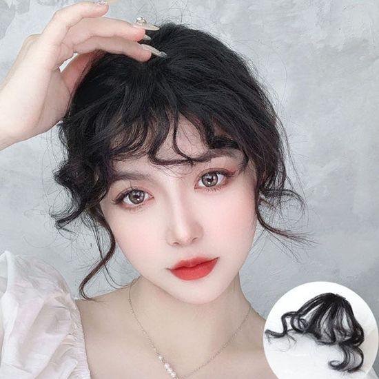 데일리 파마 곱슬 가발 앞머리 패션 똑딱이(WFG24VF)