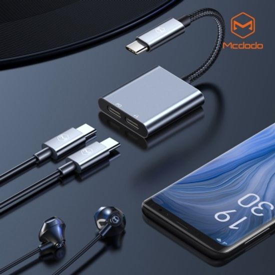 맥도도 USB C to C타입 오디오+C타입 충전 듀얼 젠더