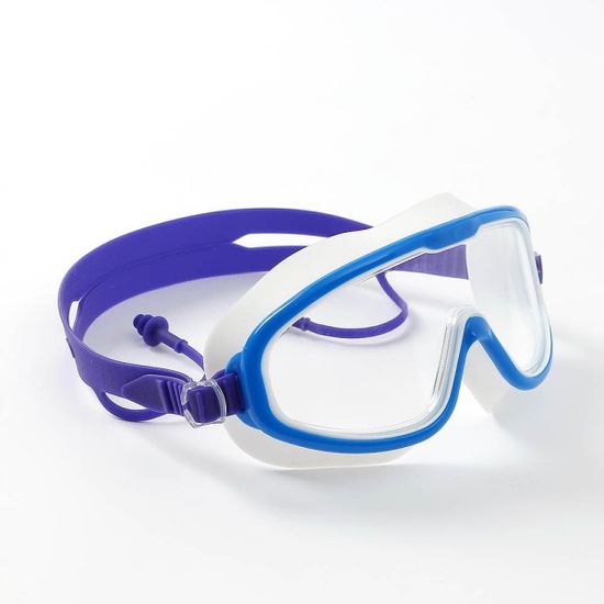 블루돌핀 고글 물안경 물놀이 투명 수경 블루화이트