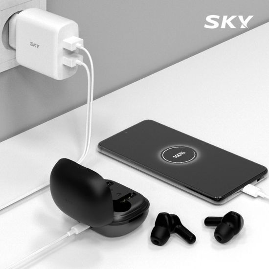 스카이 필 36W USB 듀얼 고속 충전기+케이블 Q2S