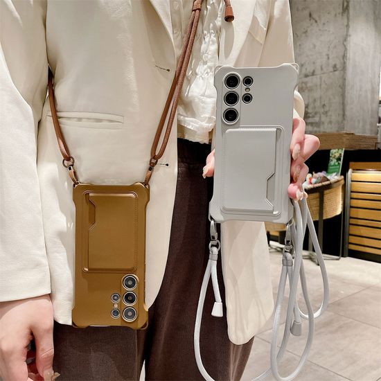 갤럭시 A15 34 14 53 단색 카드수납 스트랩 줄 케이스