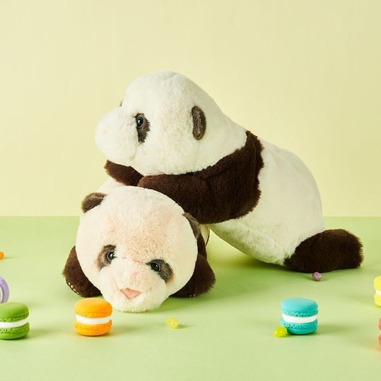 에버랜드 루이바오 후이바오 60일 보들인형 2종