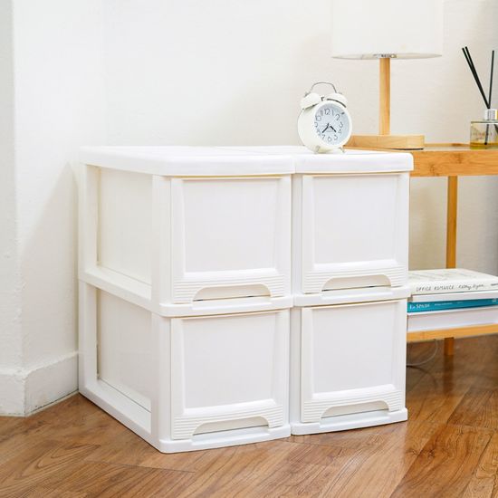 모던 틈새 슬림 서랍장 2단 (바퀴별매) 옷 수납장