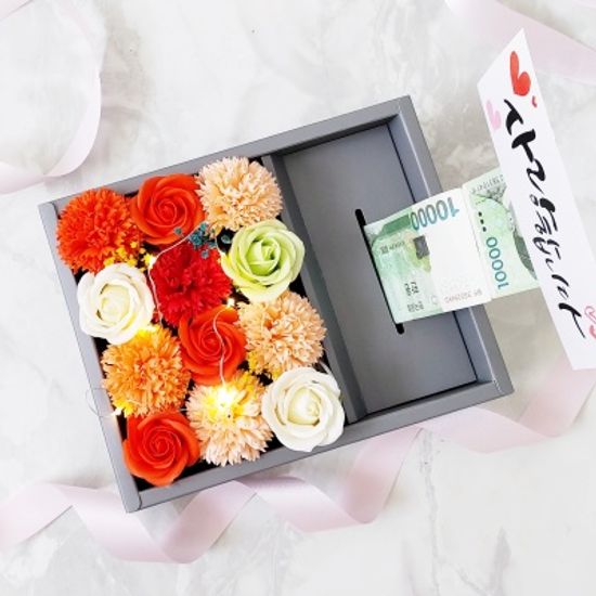 사랑합니다♥ 카네이션 플라워 반전 용돈박스