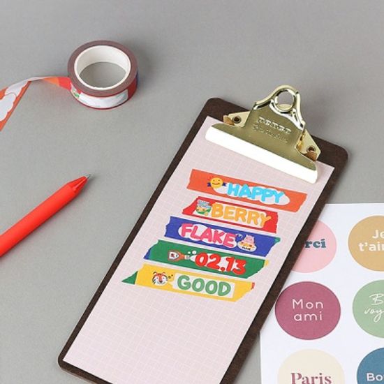 또박또박 숫자 스티커 10가지 컬러 세트