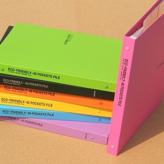 청운 A4 40매 에코 합지 고급 클리어화일 B151