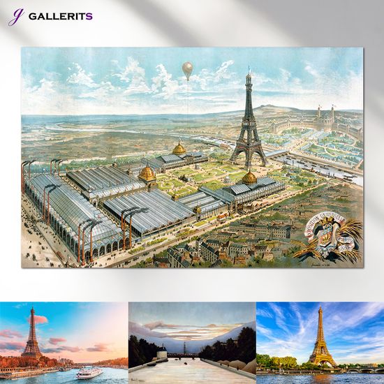 프랑스 파리 만국박람회 에펠탑 인테리어 그림 대형