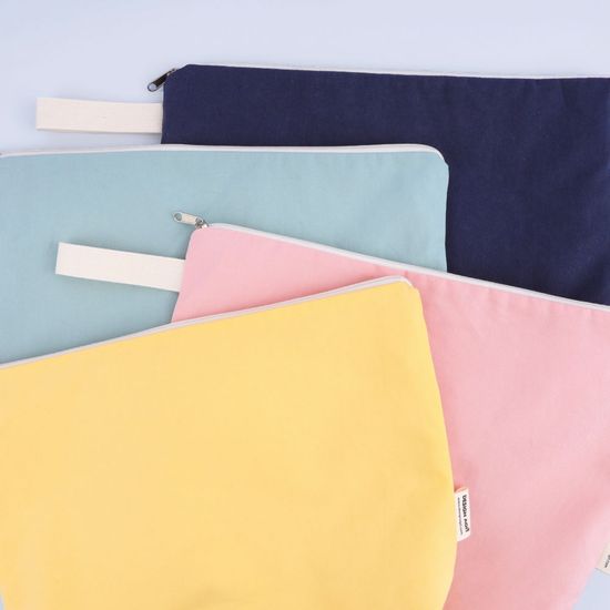 [주문제작]자수 네임 어린이집 방수 파우치앤과폴