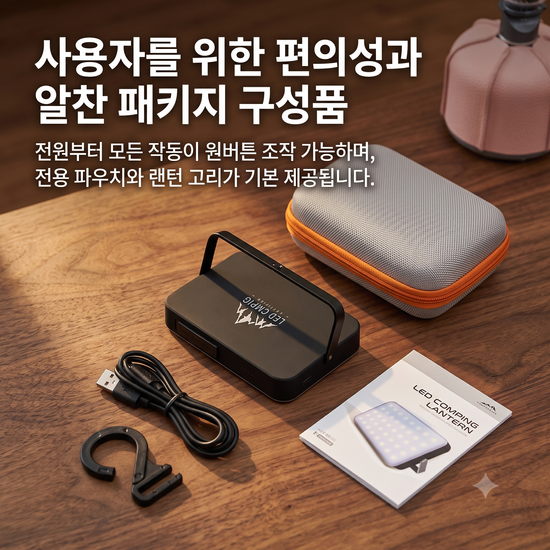 아웃필드 휴대용 LED 랜턴 (듀얼포트 보조배터리겸용)