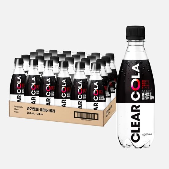 진짜 제로! 슈가로로 클리어 콜라 24병(350ml x 24병)