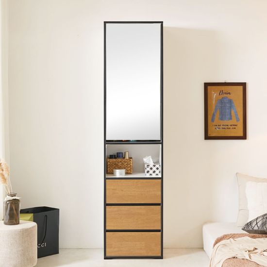 소미 틈새 수납장 슬림 옷 거실 다용도 거울장 (착불)