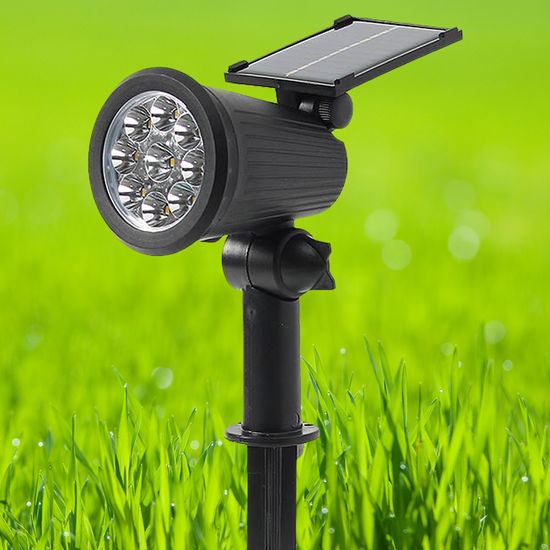 [솔라가든] 9구 LED 태양광 정원등 웜색 산책로 잔디