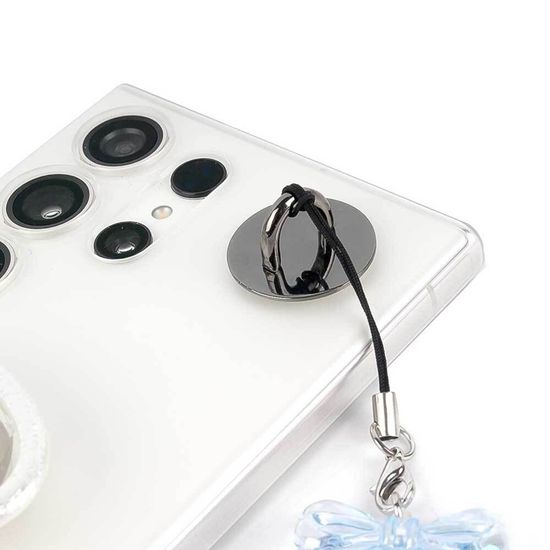 폰꾸 핸드폰 부착고리 원형 블랙 키링(WFG70EL)