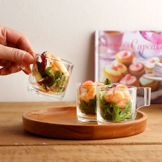 럭키글라스 유리 에스프레소 커피 핸즈샷잔 3oz.