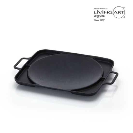[리빙아트] 국내생산 IH 멀티 사각 그리들팬