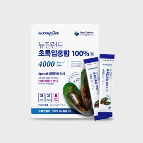 뉴질랜드 초록입홍합 스페셜 4000 (4g x 30포)