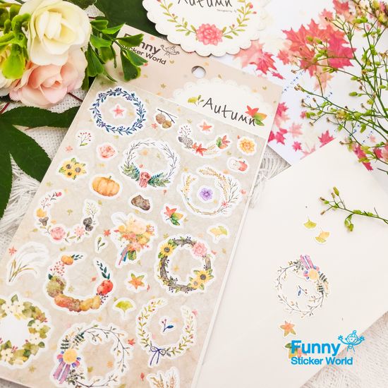 퍼니스티커 TB-501 가을 타이백 스티커