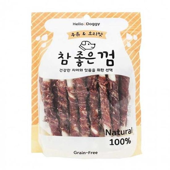 우리 애기 Hello Doggy 참좋은껌 우유오리 스틱껌 24P