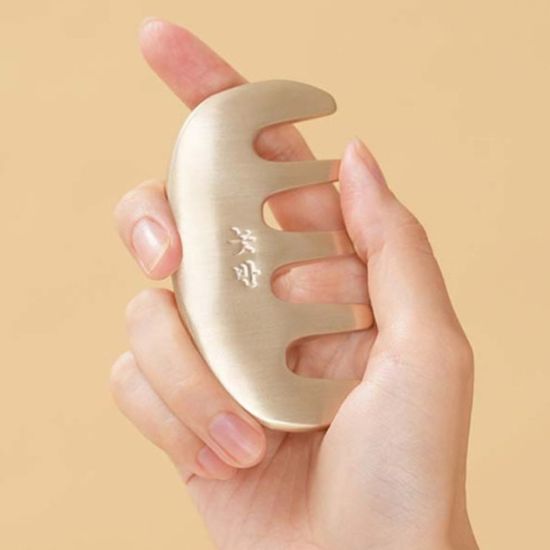 놋반 안성방짜유기 빗괄사 두피 승모근 바디마사지