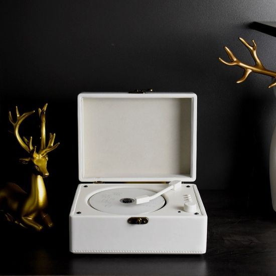 레트로 턴테이블모형 CD플레이어 블루투스스피커