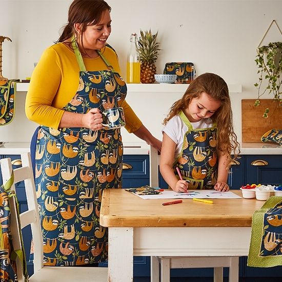 나무늘보 주방 면 앞치마