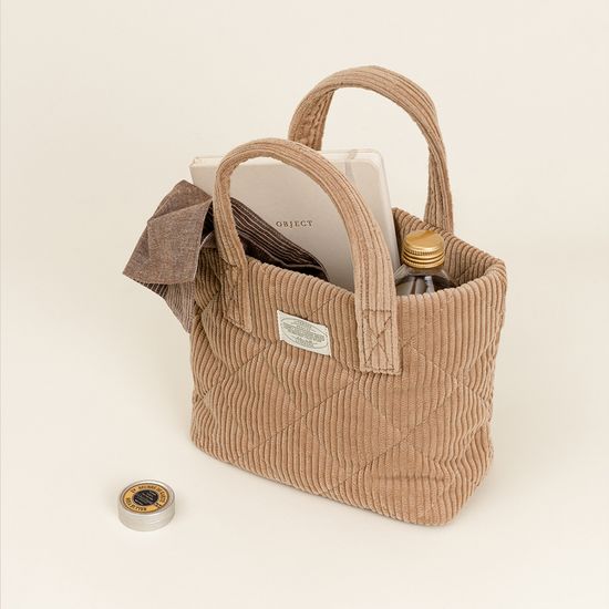 컴피코지 코듀로이 미니 토트백