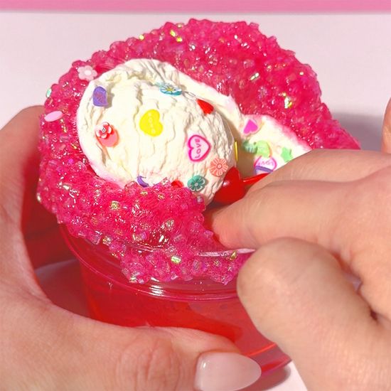 [젤시스] 핑크밤소다 슬라임 / 클리어지글리 점섞슬