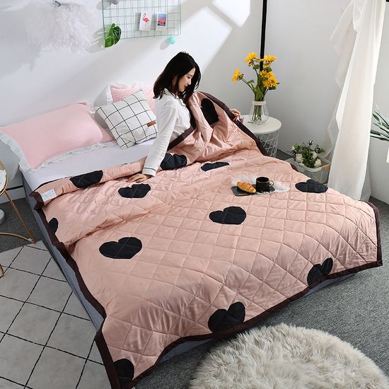 여름 차렵 이불 침구 매트 베개 침대 커버 패드 세트_