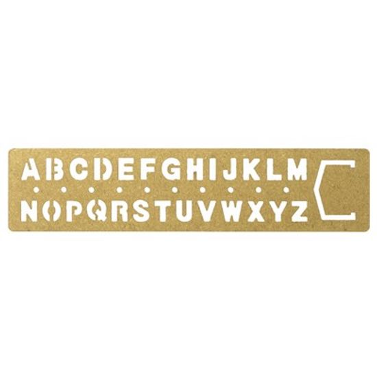 [BRASS PRODUCTS] TEMPLET BOOKMARK - alphabet