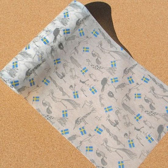 봉투,포장지로도 이용하는 폭230mm OlleEksell 작품-일본 mt 디자인 마스킹테이프 랩 스웨덴 버드 wrap12(R)