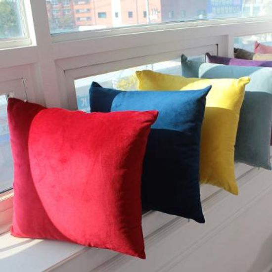 러프 소파 쿠션커버 50x50 컬러풀벨벳 2P