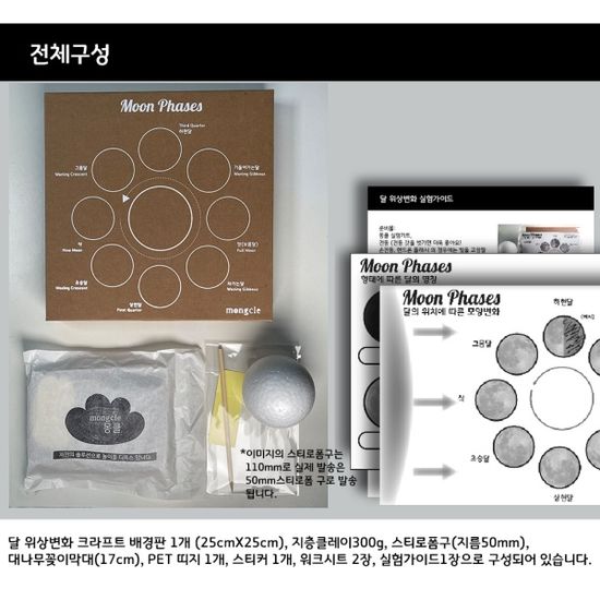 몽클 사이언스 달 위상변화 아트워크 만들기키트 