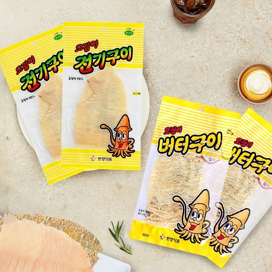 [의리오징어] 버터구이 40gx2개+전기구이 50gx2개