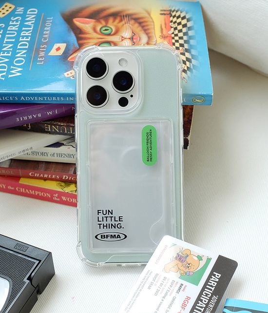 FLT 그레이블루 카드수납 젤하드 탱크 폰케이스