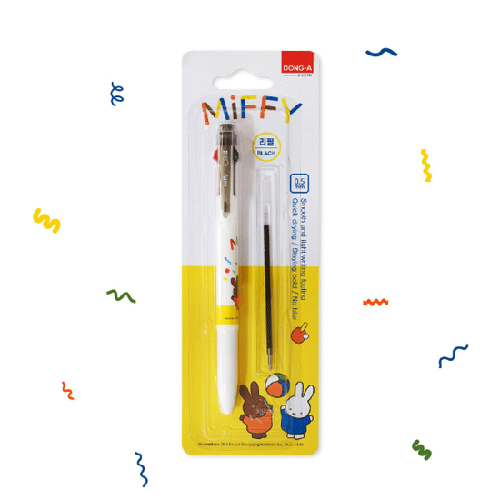[MIFFY] 미피 3색 멀티펜 +리필 세트/D3-20 (0.5)