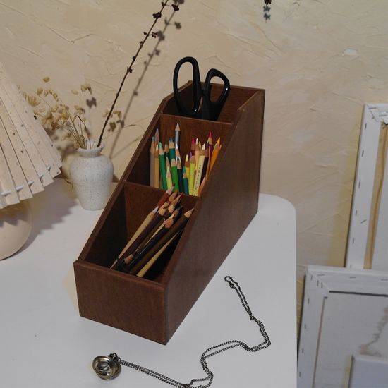 포에트리앤스페이스 우드 데스크 도구 보관함