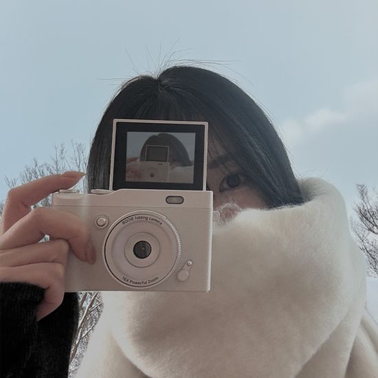 부이 폴딩 디지털 카메라 셀카 모드 레트로 감성 디카