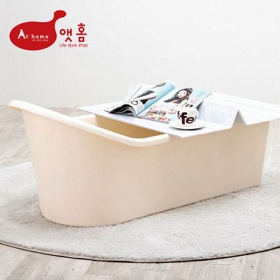 앳홈 이동형 웰빙 반식욕조 3종세트 (웰빙욕조, 비닐+마개, 샤워거치대)