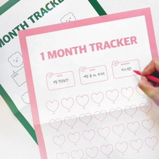 [A3]작심한달 포스터세트(포스터3장+스티커2장)