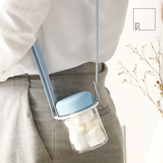 BULKUCK 트라이탄 꼬마 보틀 180ml (블루)+스트랩