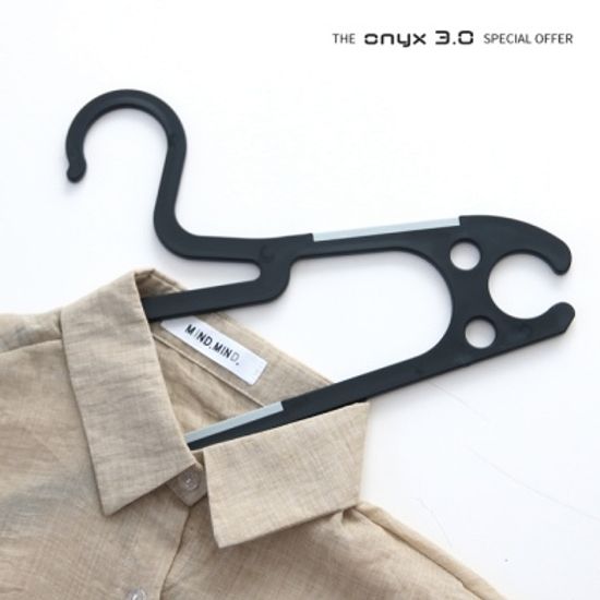 오닉스 3.0 바지걸이 30P(블랙-그레이)