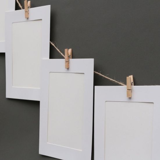 나무집게 종이 액자 세트(4x6)/ 페이퍼 포토가랜드