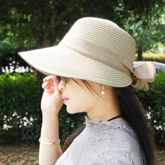 파나마햇 리본 비치모자/여성 여름모자 바캉스모자