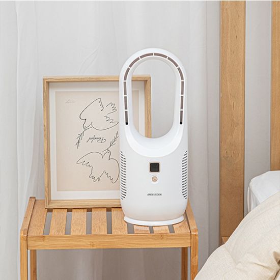 엔젤쿡 USB충전 무선 날개없는 미니 에어홀 선풍기