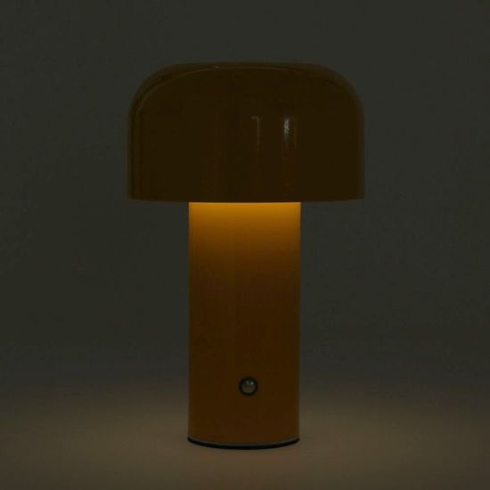 미드센스 터치 머쉬룸 무드등 무선 침실 조명 옐로우