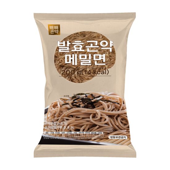 빼빼곤약 발효곤약메밀면200g x 10팩 (100g당 7kcal)
