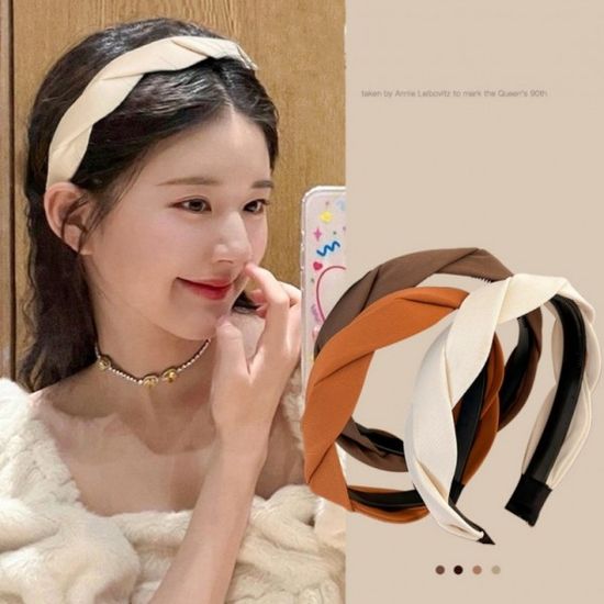 꽈배기 꼬임 머리띠 헤어밴드