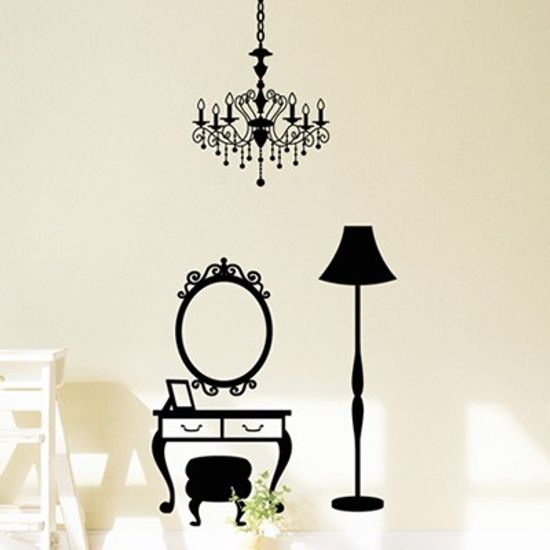 idc191-앤틱 가구세트와 샹드리에